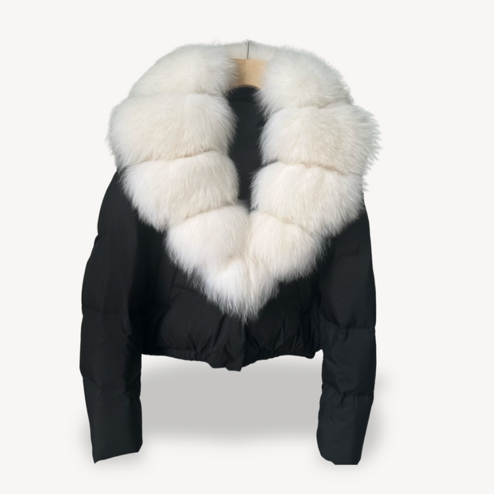 Winter Puffer Jacket mit Kunstfellkragen für Damen | Vestea