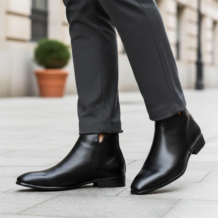 Men Orthopedic Synthetic Leather Chelsea Boots
