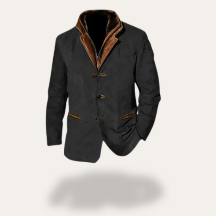 Herren Wildleder-Blazer-Jacke | Vestea