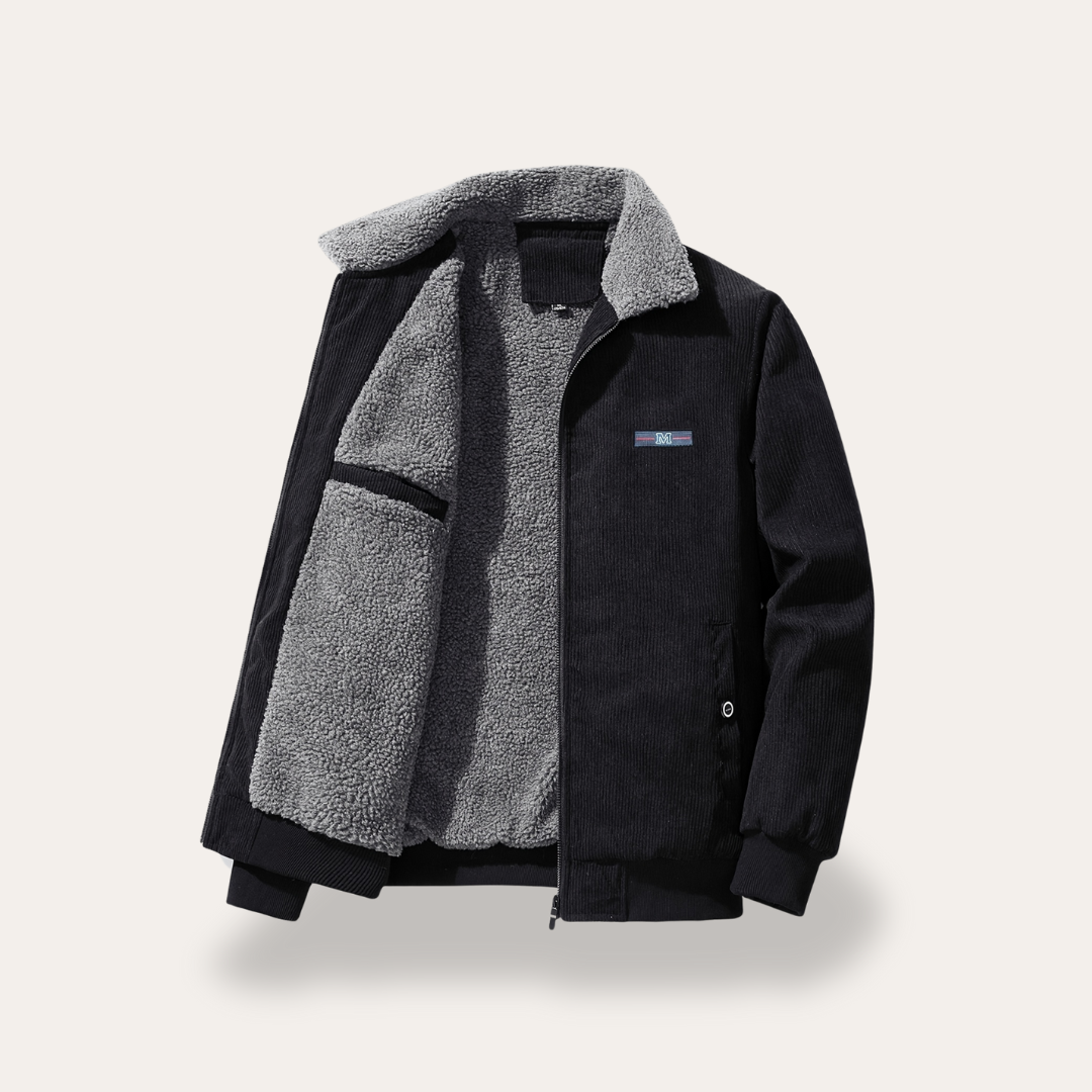 Herren-Cordjacke mit Teddyfutter | Vestea