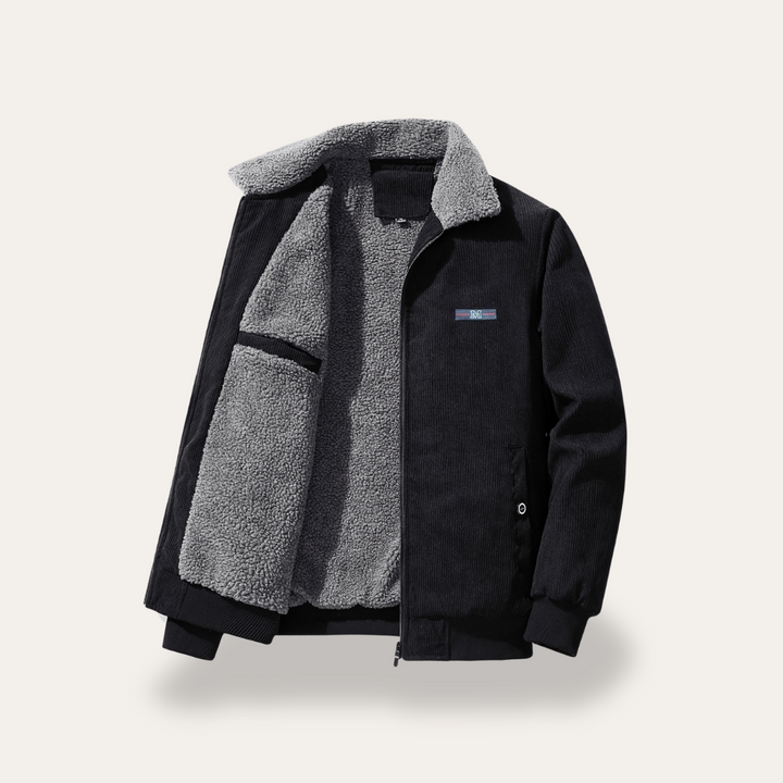 Herren-Cordjacke mit Teddyfutter | Vestea