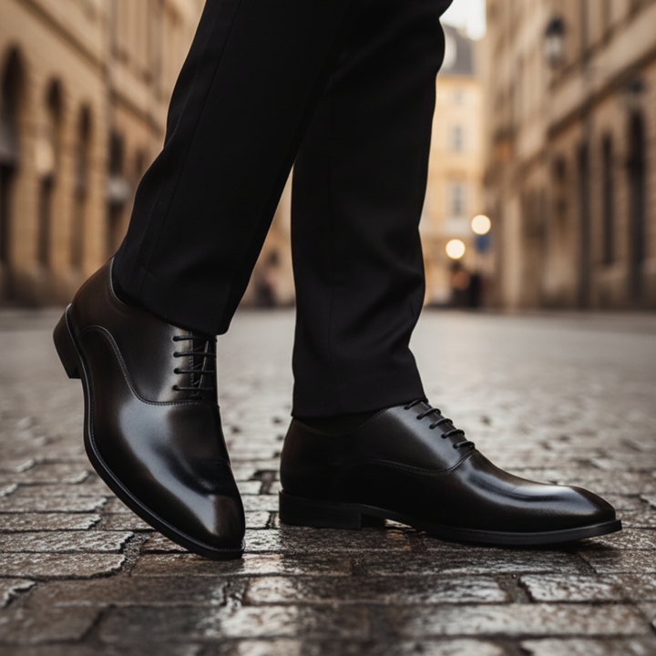 Herren Elegante Schuhe aus Kunstleder mit Schnürung | Vestea