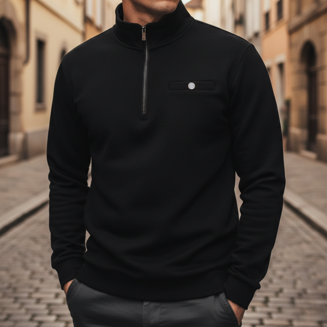 Sudadera para hombre con media cremallera