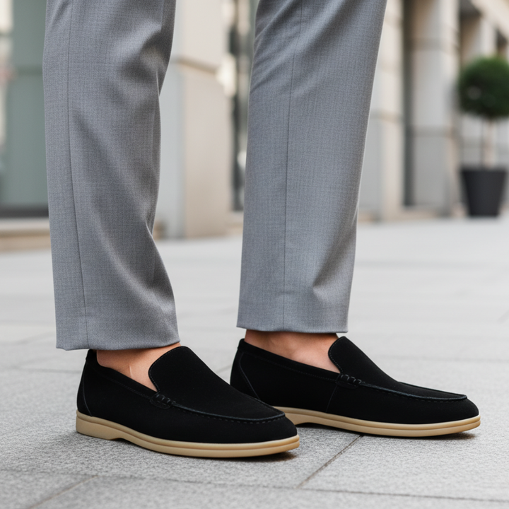 Men Orthopedic Synthetic Suede Slip-On Loafers