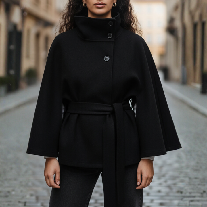 Damen Kapuzenmantel mit Gürtel | Vestea