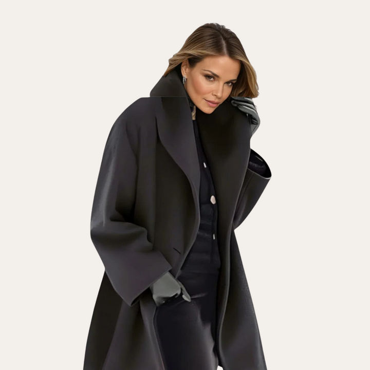 Damen Wollmantel Bicolor | Vestea