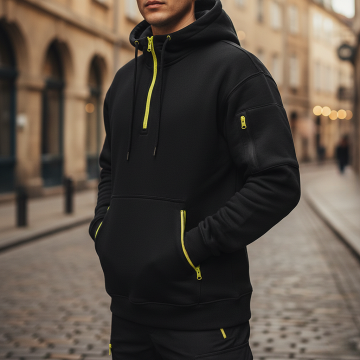 Herren Kapuzenpullover mit Reißverschluss | Vestea