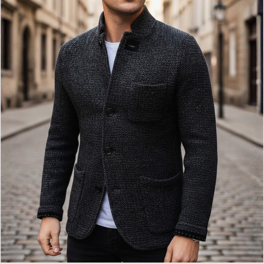 Slim Fit Herrenjacke aus Strapazierfähigem Stoff | Vestea