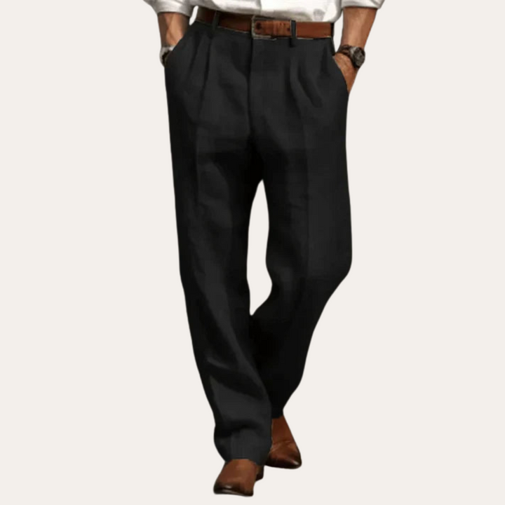 Herren Leinenhose Sommer Elegant Bequem Freizeit | Vestea