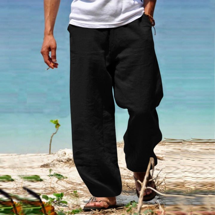 Herren Leinen Strandhose | Vestea