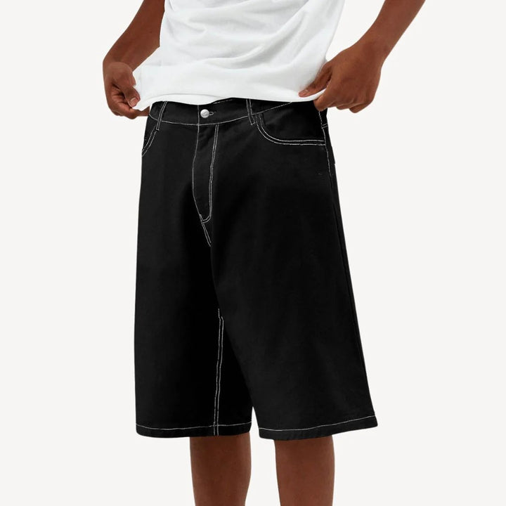 Herren Weite Baggy-Jeans-Shorts | Vestea