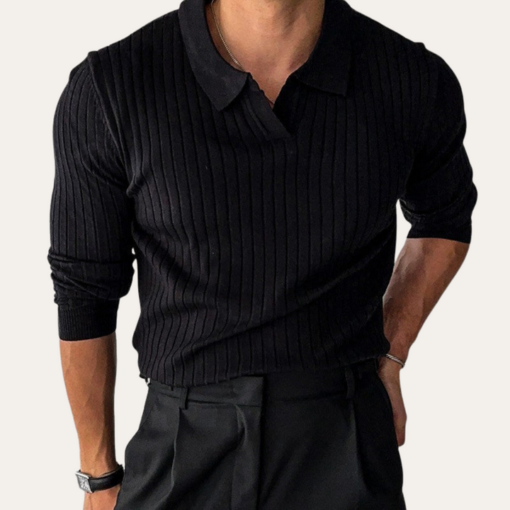 Rippen-Polo für Herren | Vestea
