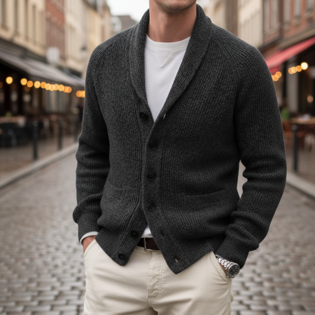 Herren Strickjacke mit Knöpfen | Vestea