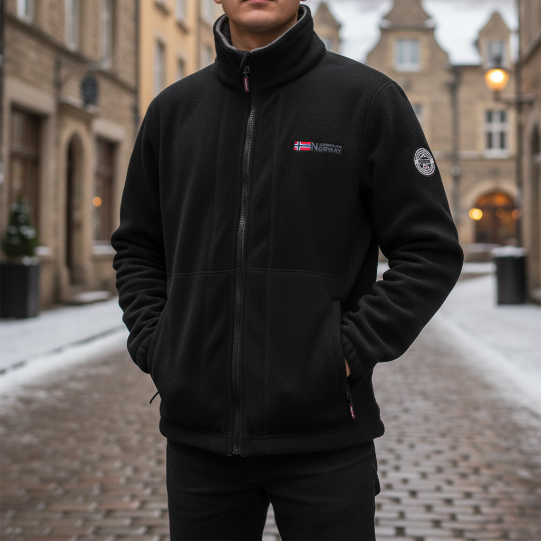 Herren Fleecejacke mit Reißverschluss für den Winter | Vestea