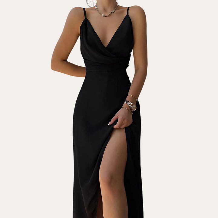 Vestea | Damen Satin Abendkleid