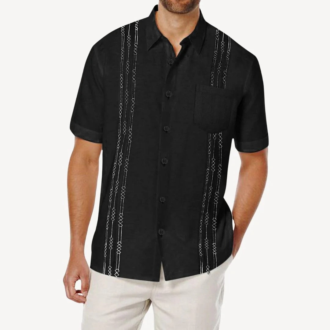 Herren Leinen-Guayabera-Hemd | Vestea