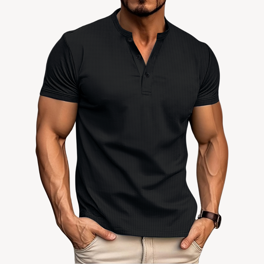 Vestea | Herren Henley T-Shirt – Baumwollmischung