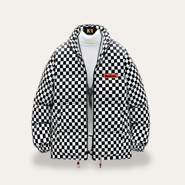 Karomuster Pufferjacke für Herren | Vestea