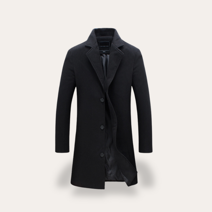 Wollmantel für Herren Slim Fit Wintermantel | Vestea
