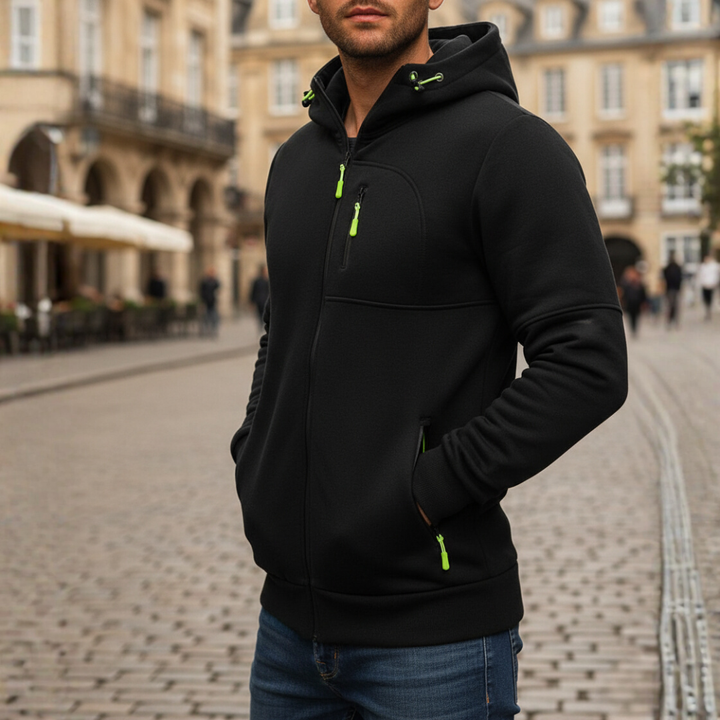 Herren Kapuzenjacke mit Reißverschluss | Vestea