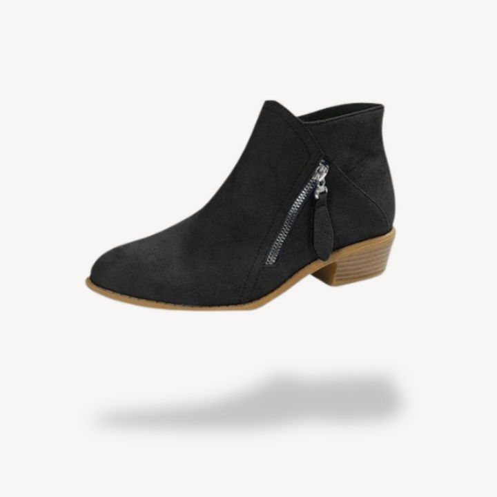 Orthopädische Wildleder-Stiefeletten für Damen | Vestea