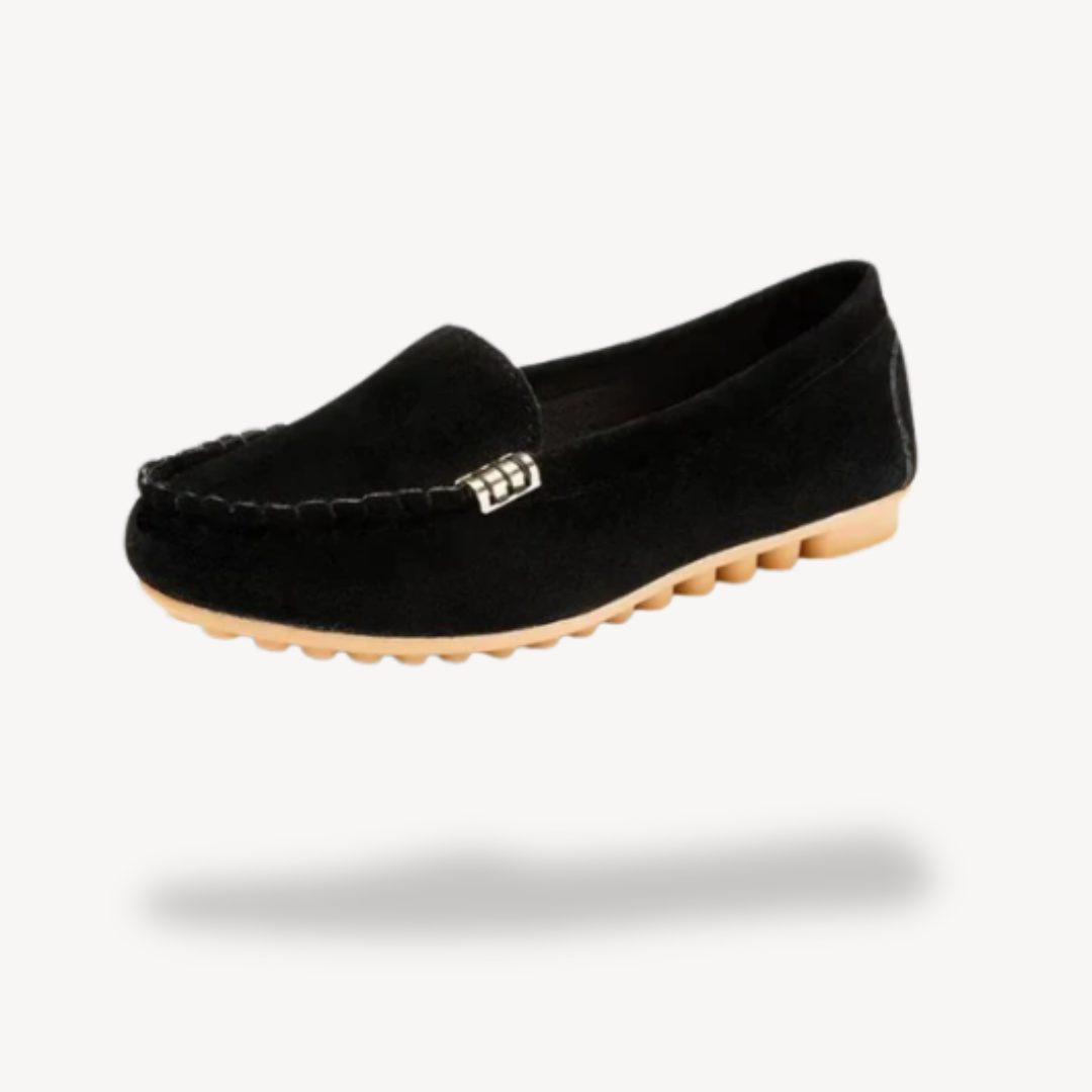 Orthopädische Wildleder-Mokassins für Damen | Vestea