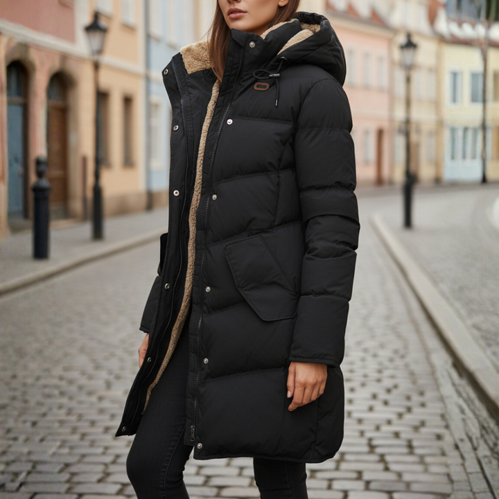 Women's Winter Coat Polyester Warm | Vestea