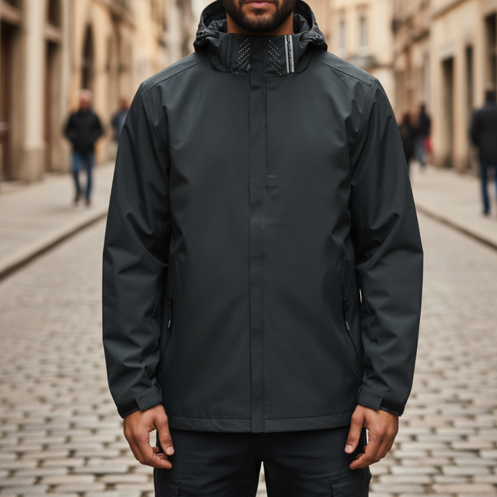 Herren Outdoorjacke Wasserabweisend Atmungsaktiv Polyester | Vestea