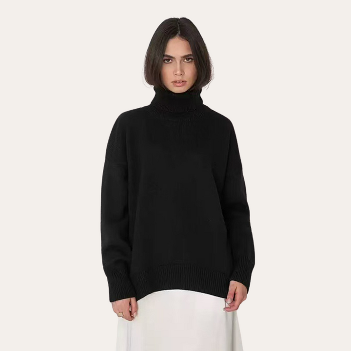 Damen Rollkragenpullover aus Strick | Vestea