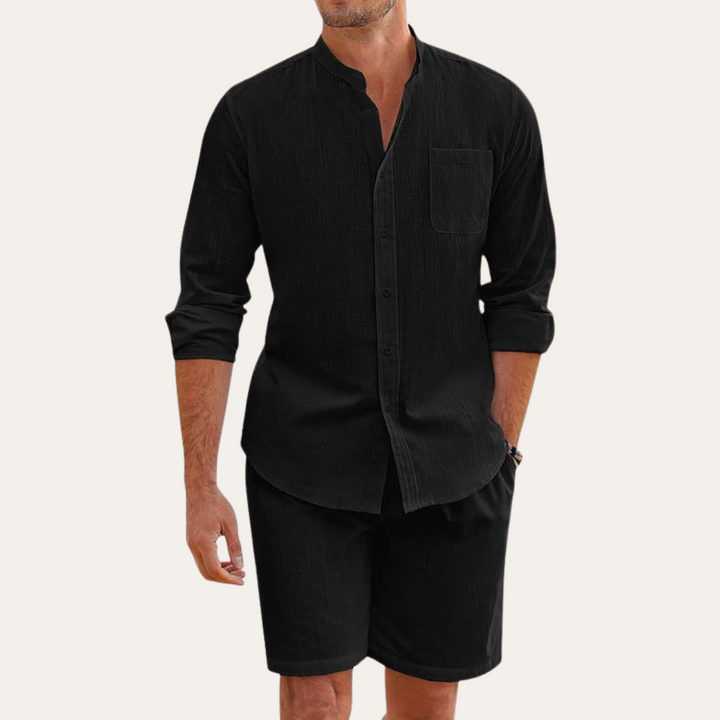 Vestea | Herren Leinen Set – 2-teilig, Sommer Outfit