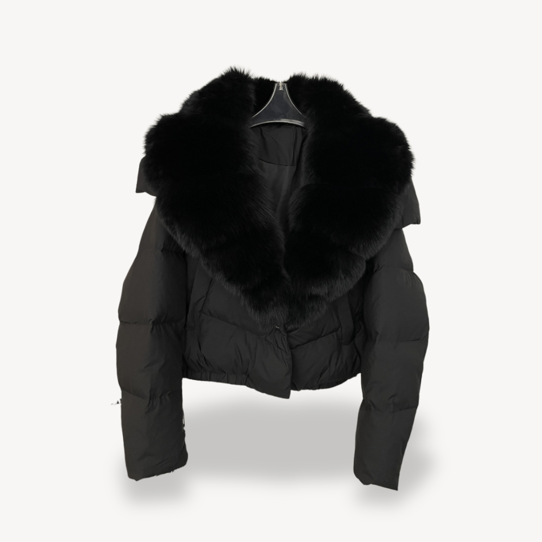 Winter Puffer Jacket mit Kunstfellkragen für Damen | Vestea