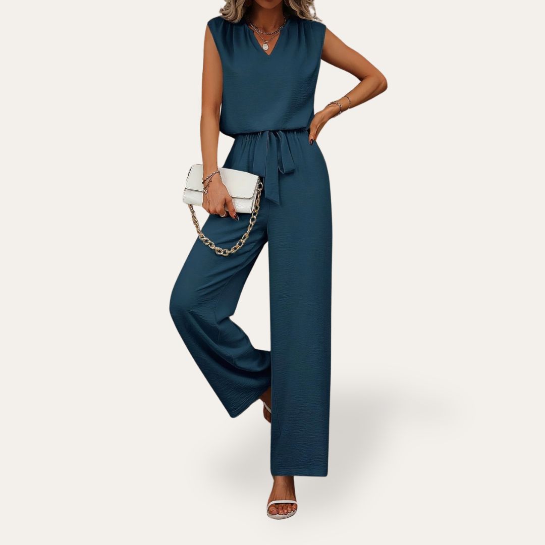 V-Ausschnitt Maxikleid Blumig Damen | Vestea