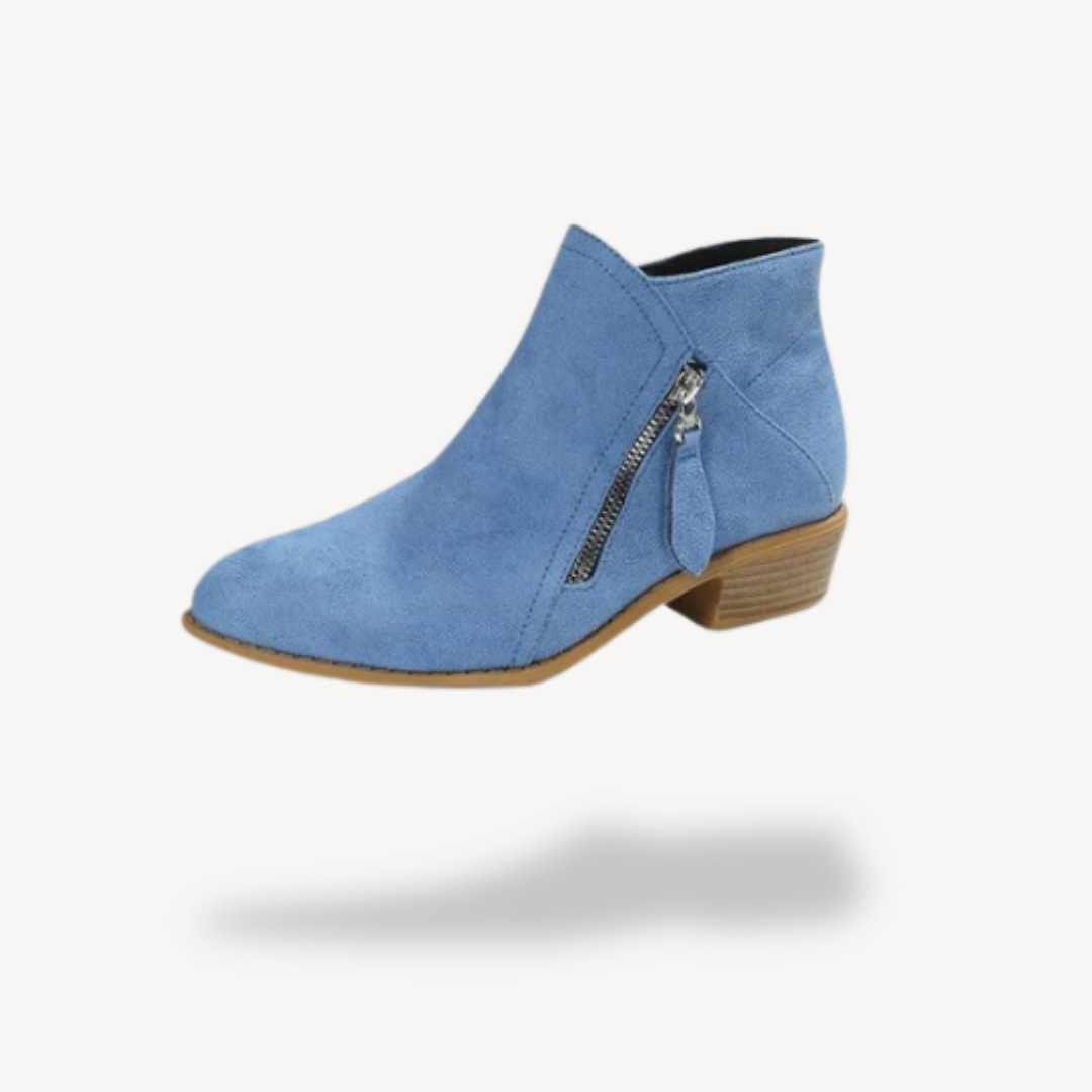 Orthopädische Wildleder-Stiefeletten für Damen | Vestea