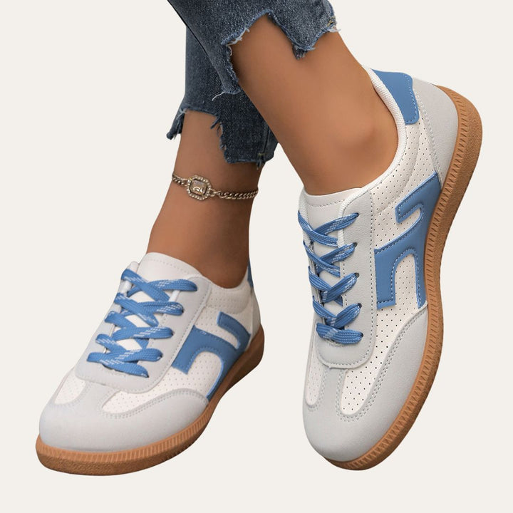 Damen Orthopädische Leder-Sneaker – Bequeme Freizeitschuhe mit Fußbett, Weicher Sohle & Ergonomischer Passform | Vestea