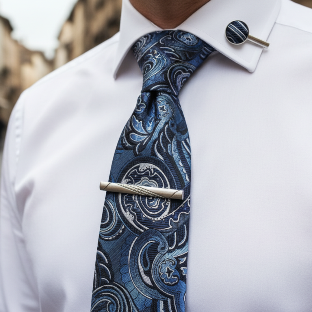 Krawatte mit Manschettenknöpfen | Vestea