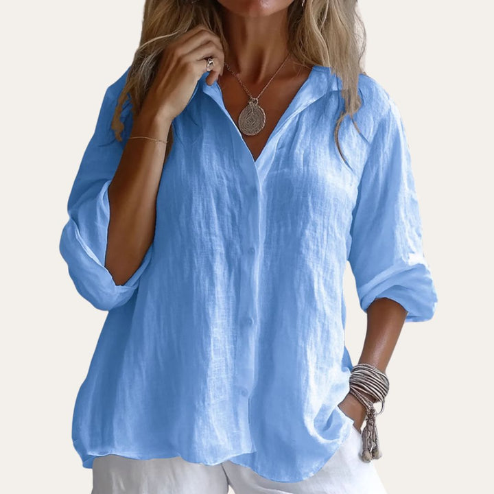 Damen Leinenhemd Casual | Vestea