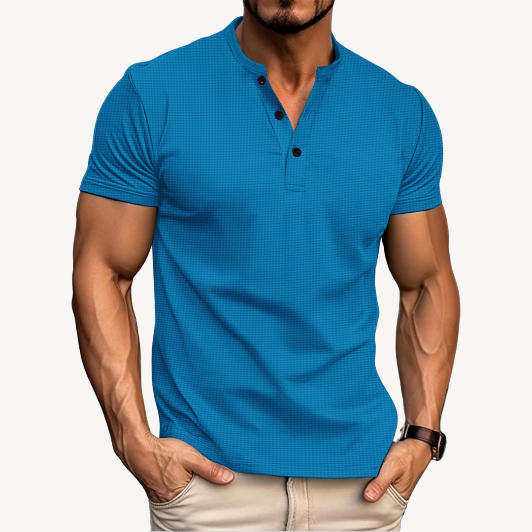 Vestea | Herren Henley T-Shirt – Baumwollmischung