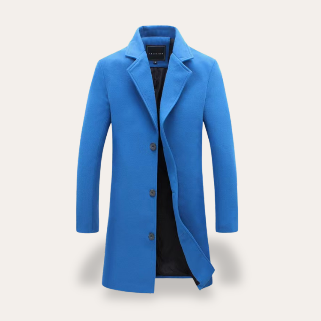 Wollmantel für Herren Slim Fit Wintermantel | Vestea