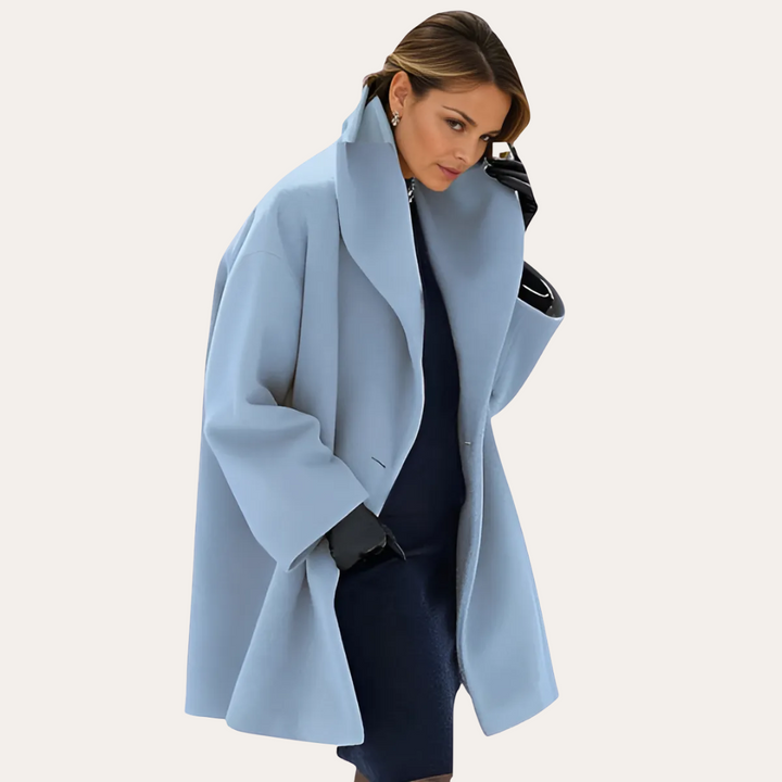 Damen Wollmantel Bicolor | Vestea