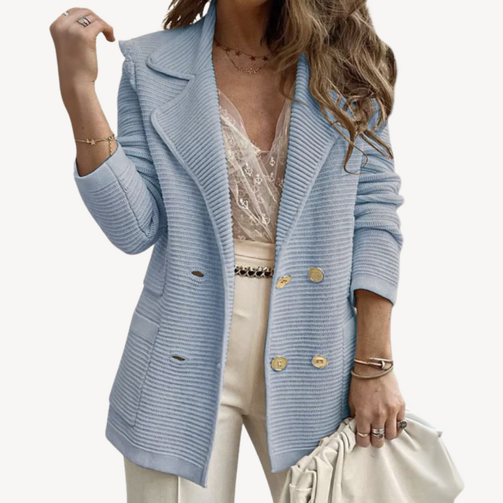 Damen Rippen-Blazerjacke | Vestea