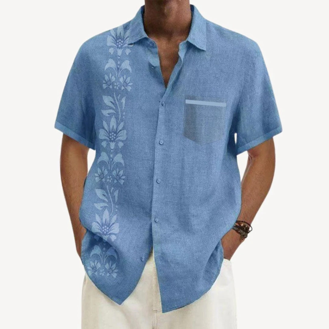 Herren Leinen-Guayabera-Hemd | Vestea