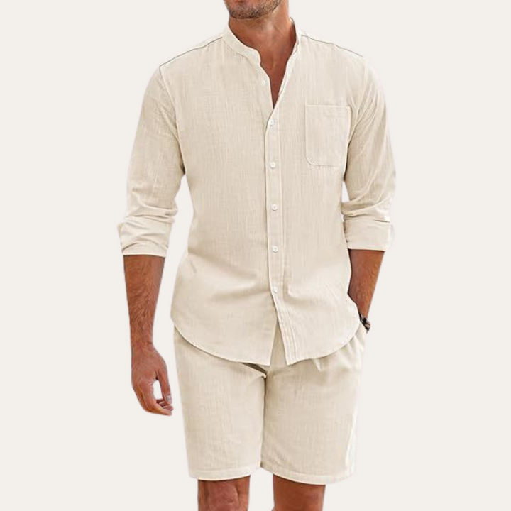 Vestea | Herren Leinen Set – 2-teilig, Sommer Outfit