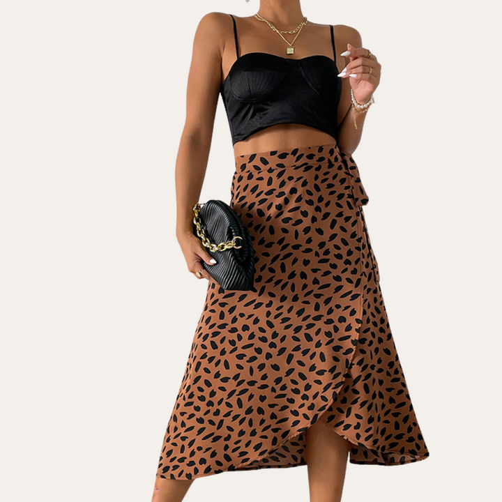 Vestea | Damen Wickelrock mit Print