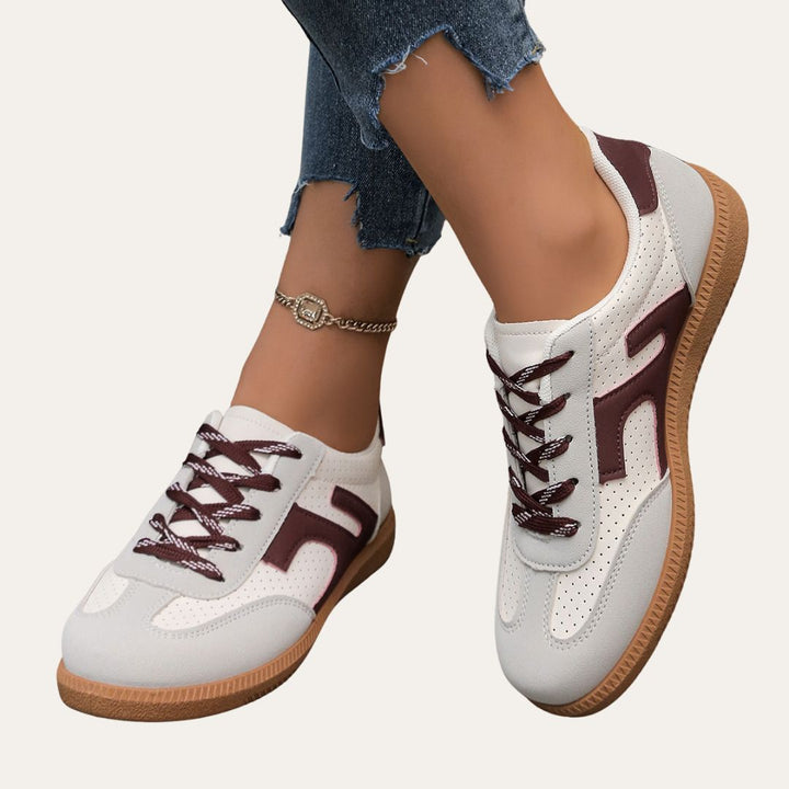 Damen Orthopädische Leder-Sneaker – Bequeme Freizeitschuhe mit Fußbett, Weicher Sohle & Ergonomischer Passform | Vestea