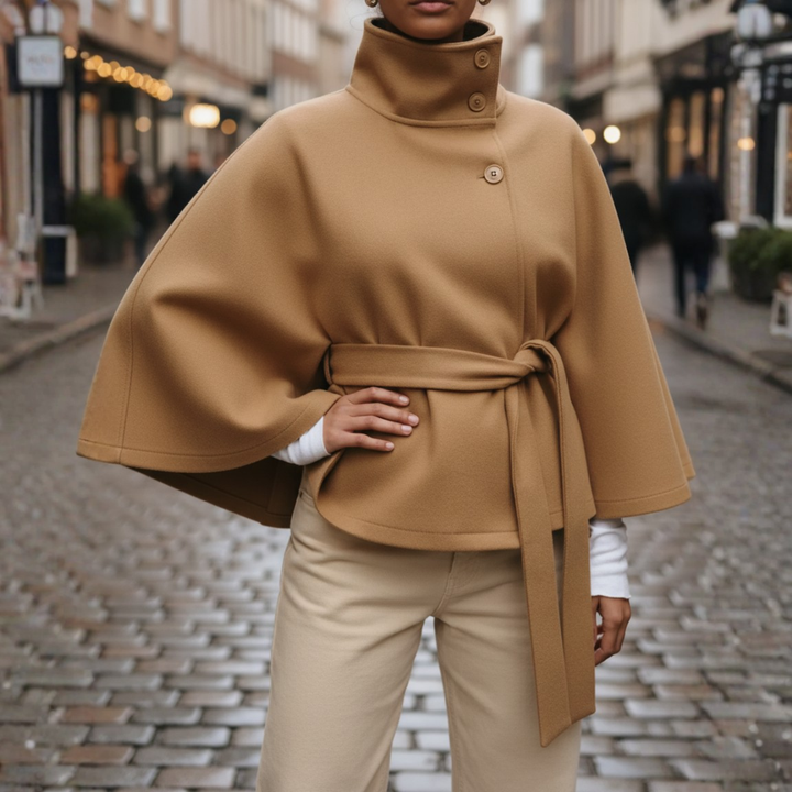 Damen Kapuzenmantel mit Gürtel | Vestea