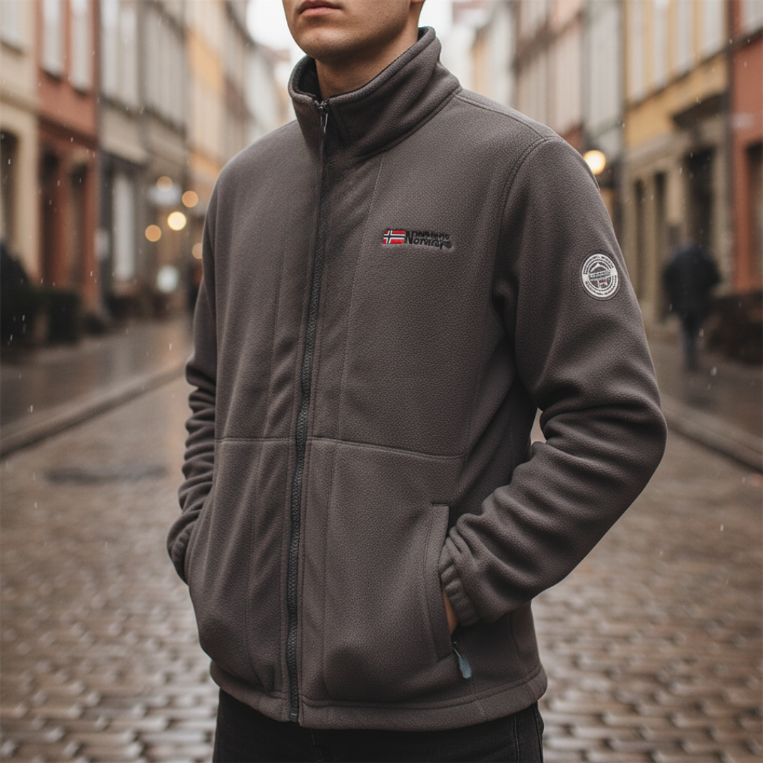 Herren Fleecejacke mit Reißverschluss für den Winter | Vestea