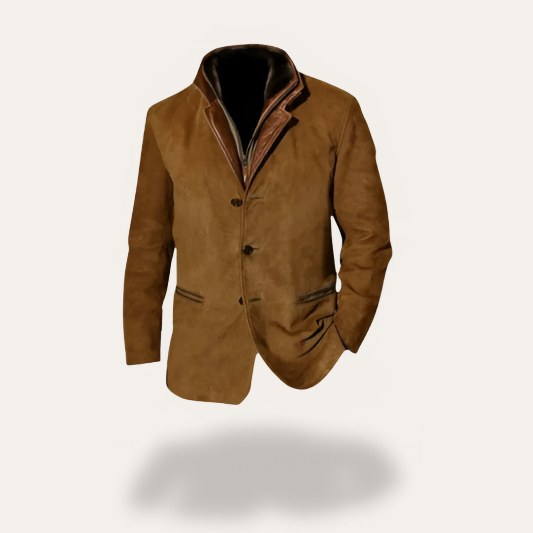 Herren Wildleder-Blazer-Jacke | Vestea