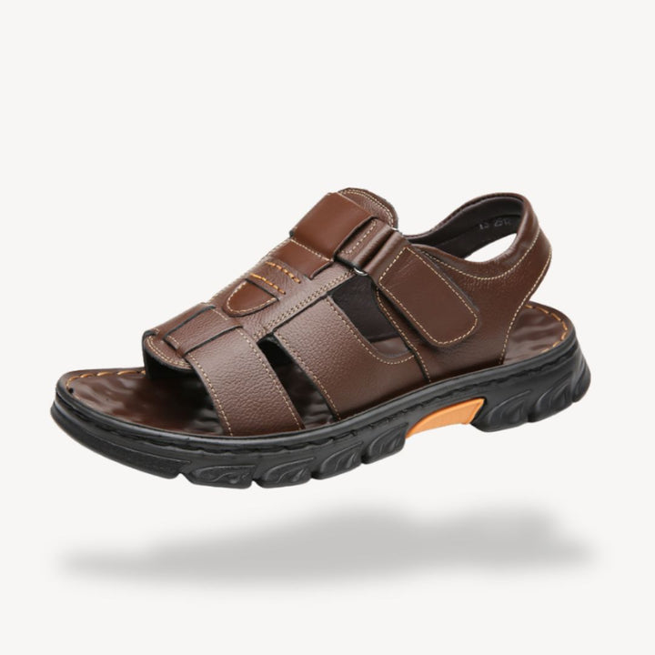 Herren Leder Orthopädische Sandalen | Vestea