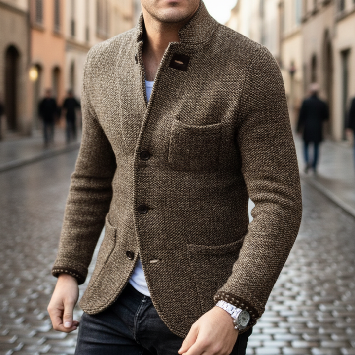 Slim Fit Herrenjacke aus Strapazierfähigem Stoff | Vestea