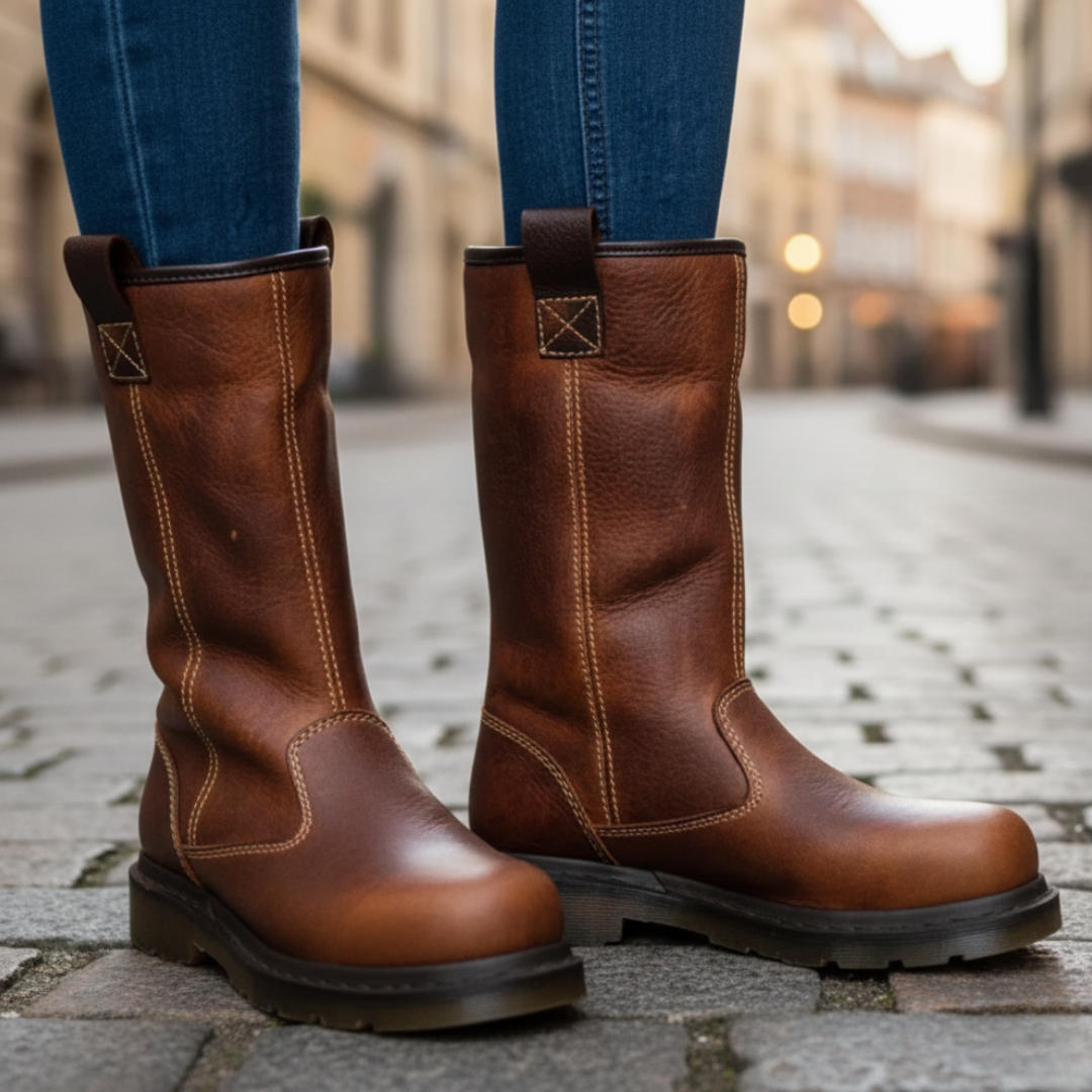 Damen Stiefel Kunstleder Chelsea | Vestea